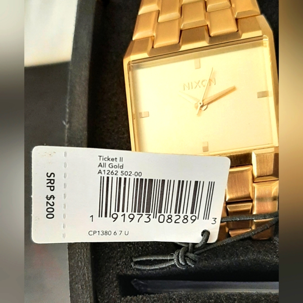 Nixon Ticket II Quartz Gold Watch *NWT* - Picture 15 of 16